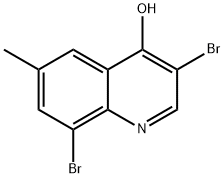 3,8-Dibromo-4-hydroxy-6-methylquinoline Structure