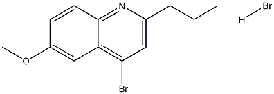 4-Bromo-6-methoxy-2-propylquinoline hydrobromide Structure