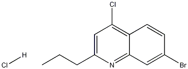 4-Chloro-7-bromo-2-propylquinoline hydrochloride Structure