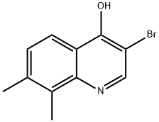 3-Bromo-7,8-dimethyl-4-hydroxyquinoline Structure