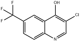 3-클로로-4-히드록시-6-트리플루오로메틸퀴놀린 구조식 이미지