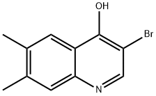 3-Bromo-6,7-dimethyl-4-hydroxyquinoline Structure