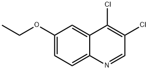 3,4-디클로로-6-에톡시퀴놀린 구조식 이미지