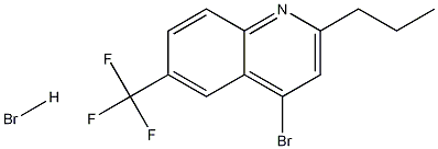 4-Bromo-2-propyl-6-trifluoromethylquinoline hydrobromide Structure