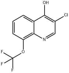 3-클로로-4-히드록시-8-트리플루오로메톡시퀴놀린 구조식 이미지