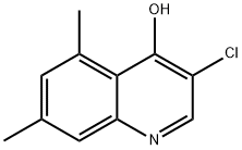 3-Chloro-5,7-dimethyl-4-hydroxyquinoline Structure