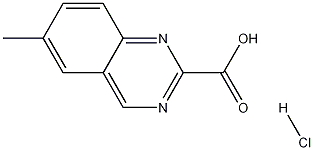 6-메틸퀴나졸린-2-카르복실산염산염 구조식 이미지