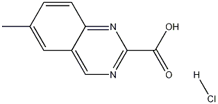 6-Methylquinazoline-2-carboxylic acid hydrochloride Structure