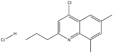4-클로로-6,8-디메틸-2-프로필퀴놀린염산염 구조식 이미지