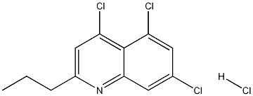 2-Propyl-4,5,7-trichloroquinoline hydrochloride Structure