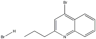 4-브로모-2-프로필퀴놀린하이드로브로마이드 구조식 이미지