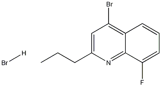 4-브로모-8-플루오로-2-프로필퀴놀린하이드로브로마이드 구조식 이미지