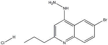 6-브로모-4-히드라지노-2-프로필퀴놀린염산염 구조식 이미지