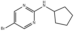 5-Bromo-N-cyclopentylpyrimidin-2-amine Structure