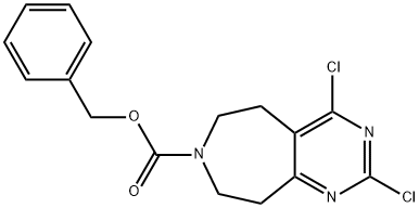 benzyl 2,4-dichloro-8,9-dihydro-5H-pyrimido[4,5-d]azepine-7(6H)-carboxylate Structure