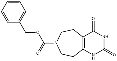 benzyl 2,4-dioxo-3,4,5,6,8,9-hexahydro-1H-pyrimido[4,5-d]azepine-7(2H)-carboxylate 구조식 이미지