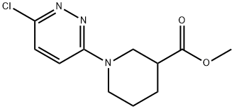 Methyl 1-(6-Chloro-3-pyridazinyl)piperidine-3-carboxylate Structure
