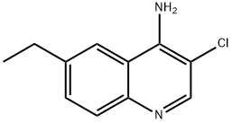 4-Amino-3-chloro-6-ethylquinoline Structure