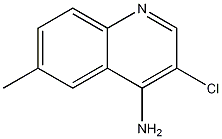 4-아미노-3-클로로-6-메틸퀴놀린 구조식 이미지