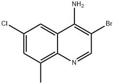 4-Amino-3-bromo-6-chloro-8-methylquinoline Structure