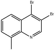 3,4-Dibromo-8-methylquinoline Structure