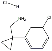 (1-(3-클로로페닐)사이클로프로필)메탄아민염산염 구조식 이미지