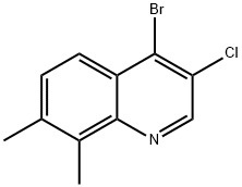 4-Bromo-3-chloro-7,8-dimethylquinoline Structure