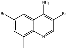 4-Amino-3,6-dibromo-8-methylquinoline Structure