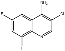 4-Amino-3-chloro-6,8-difluoroquinoline Structure