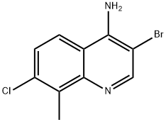 4-Amino-3-bromo-7-chloro-8-methylquinoline Structure