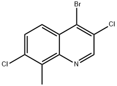 4-Bromo-3,7-dichloro-8-methylquinoline Structure