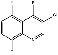 4-Bromo-3-chloro-5,8-difluoroquinoline Structure