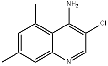 4-Amino-3-chloro-5,7-dimethylquinoline Structure