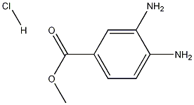 3,4-디아미노벤조산메틸에스테르염산염 구조식 이미지