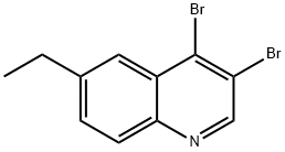 3,4-Dibromo-6-ethylquinoline Structure