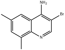 4-아미노-3-브로모-6,8-디메틸퀴놀린 구조식 이미지