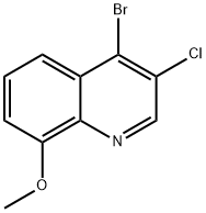 4-Bromo-3-chloro-8-methoxyquinoline Structure