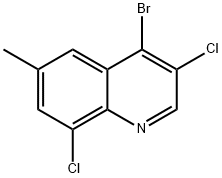 4-Bromo-3,8-dichloro-6-methylquinoline Structure