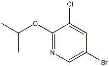 5-bromo-3-chloro-2-isopropoxypyridine Structure