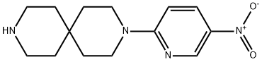 3-(5-nitropyridin-2-yl)-3,9-diazaspiro[5.5]undecane 구조식 이미지