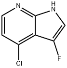 4-클로로-3-플루오로-1H-피롤로[2,3-b]피리딘 구조식 이미지