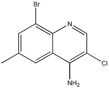 4-Amino-8-bromo-3-chloro-6-methylquinoline Structure