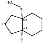 ((3aR,7aR)-옥타하이드로-1H-이소인돌-3a-일)메탄올HCl 구조식 이미지