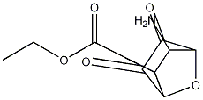 diexo-3-Amino-7-oxa-bicyclo[2.2.1]heptane-2-carboxylic acid ethyl ester Structure