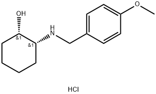 cis-2-(4-Methoxy-benzylamino)-cyclohexanol hydrochloride Structure