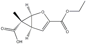 (1alpha,5alpha,6alpha)-2-Oxabicyclo[3.1.0]hex-3-ene-3,6-dicarboxylic acid 3-ethyl 6-methyl ester 구조식 이미지
