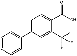 3-(trifluoromethyl)biphenyl-4-carboxylic acid Structure