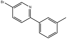 5-bromo-2-m-tolylpyridine Structure