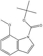 tert-Butyl 7-methoxy-1H-indole-1-carboxylate 구조식 이미지
