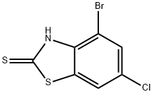 4-브로모-6-클로로벤조[d]티아졸-2-티올 구조식 이미지